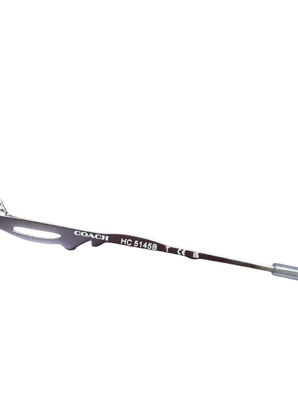 Coach Eyeglasses Frames HC 5145 B 9001 Shiny Silver Tea Rose Eyewear Collection - Picture 5 of 7